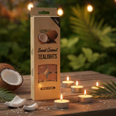 Sweet Coconut Tealights Candles - 12 Pcs